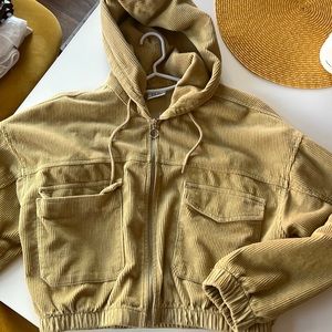 corduroy cropped jacket - urban outfitters